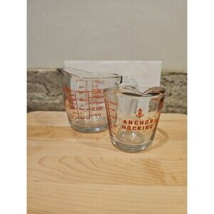 Anchor Hocking Oven Basics Measuring Cup Set Of 2. 2 Cup (16oz) 1 Cup (8oz)